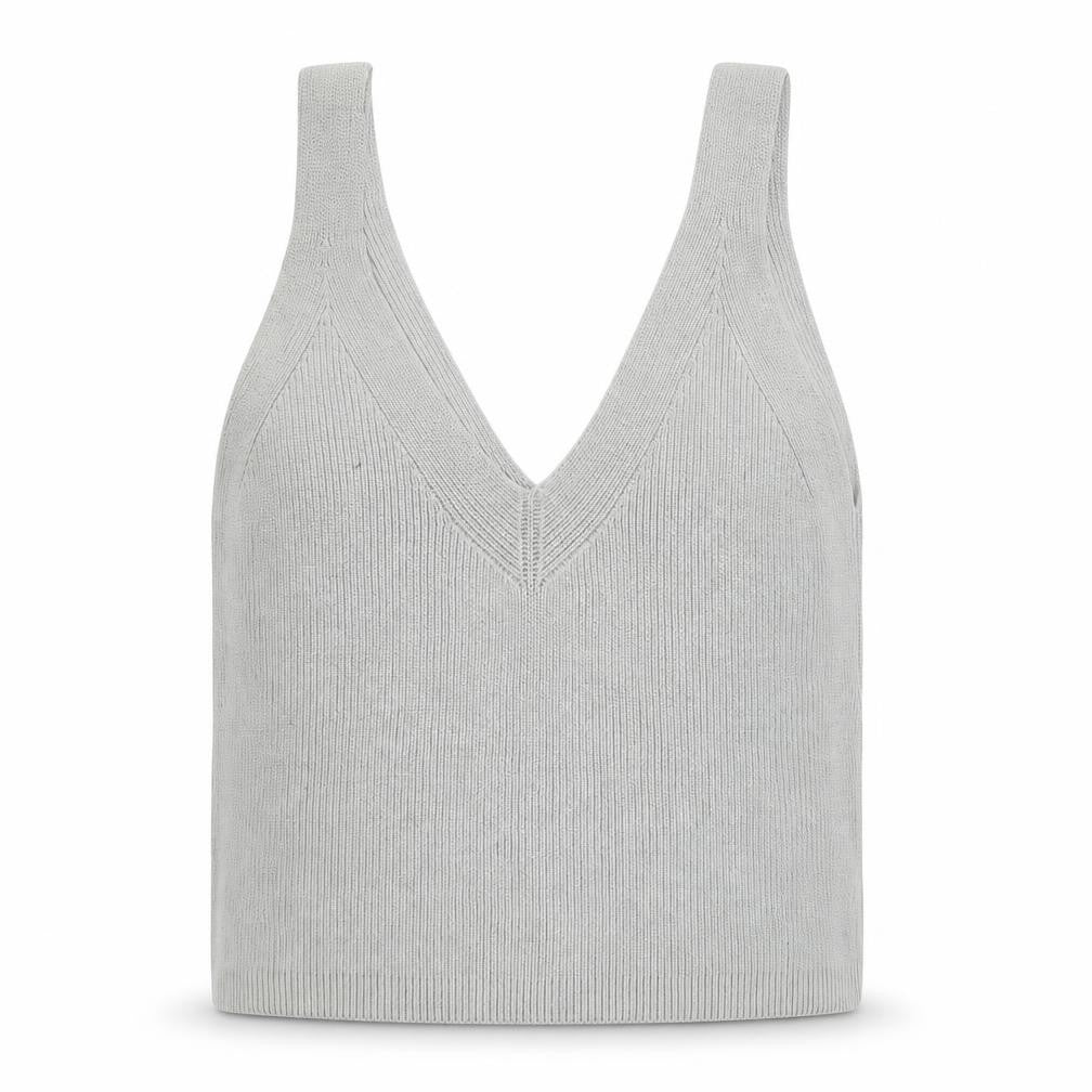 H&M Womens Grey  Knit Basic Tank Size 4