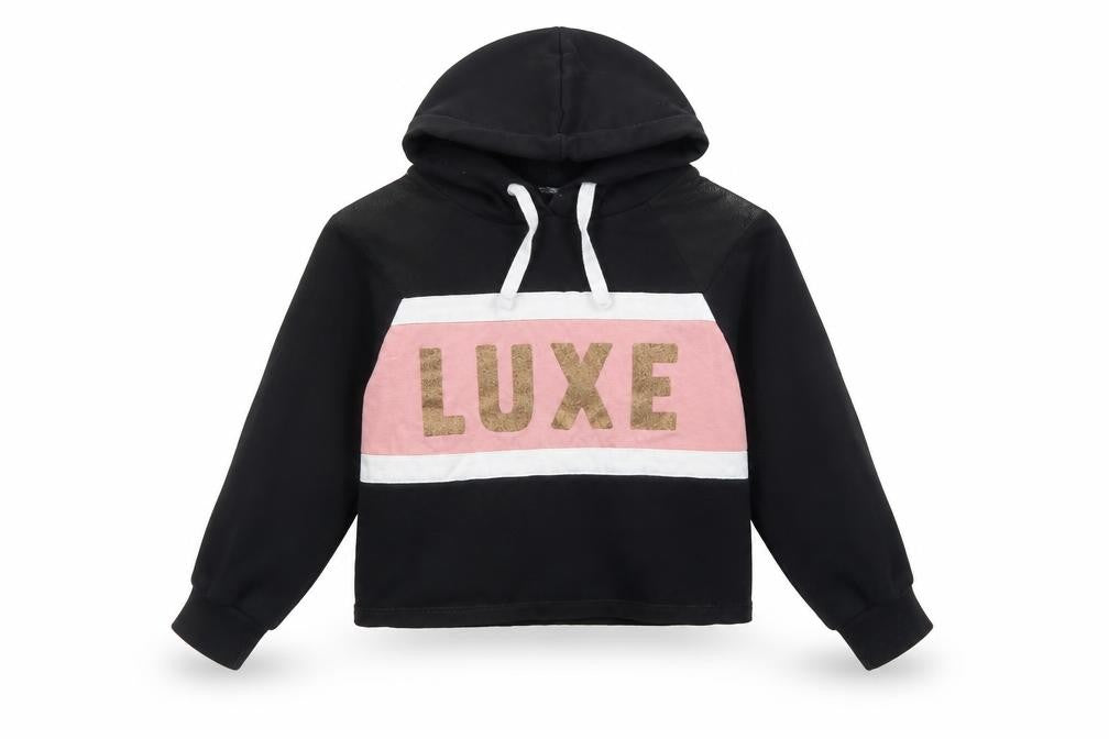Select Girls Black   Pullover Hoodie Size 12-13 Years