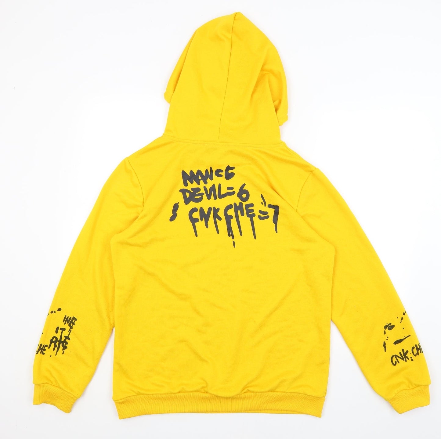 SheIn Womens Yellow   Pullover Hoodie Size M