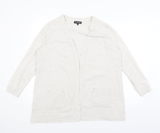 The Collection Womens Ivory   Wrap Jumper Size 18