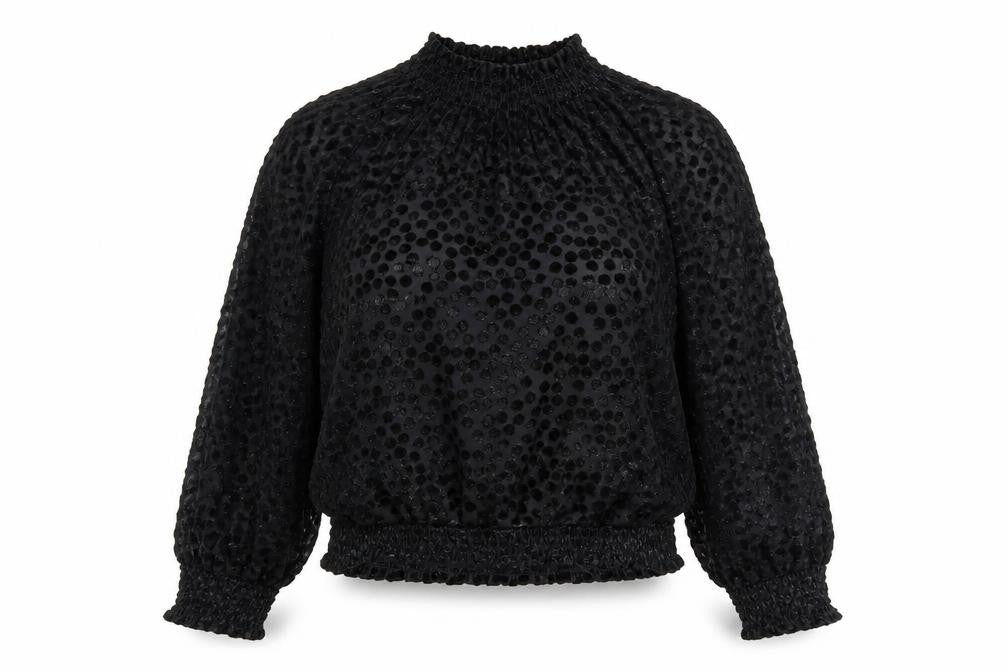 Marks & Spencer Womens Black Polka Dot  Pullover Jumper Size 10