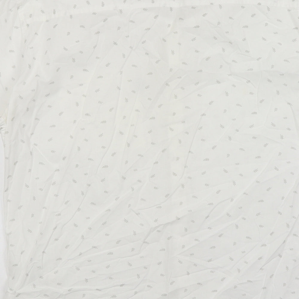 Outrage London Mens White    Button-Up Size L