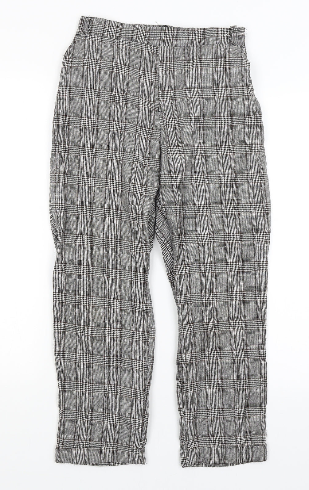 RT Womens Grey Plaid  Trousers  Size 6 L24 in