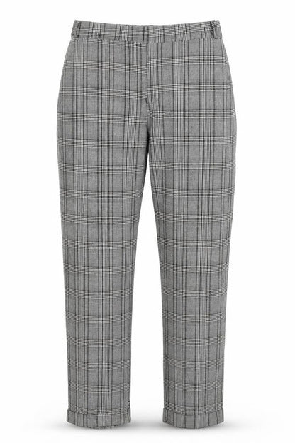 RT Womens Grey Plaid  Trousers  Size 6 L24 in