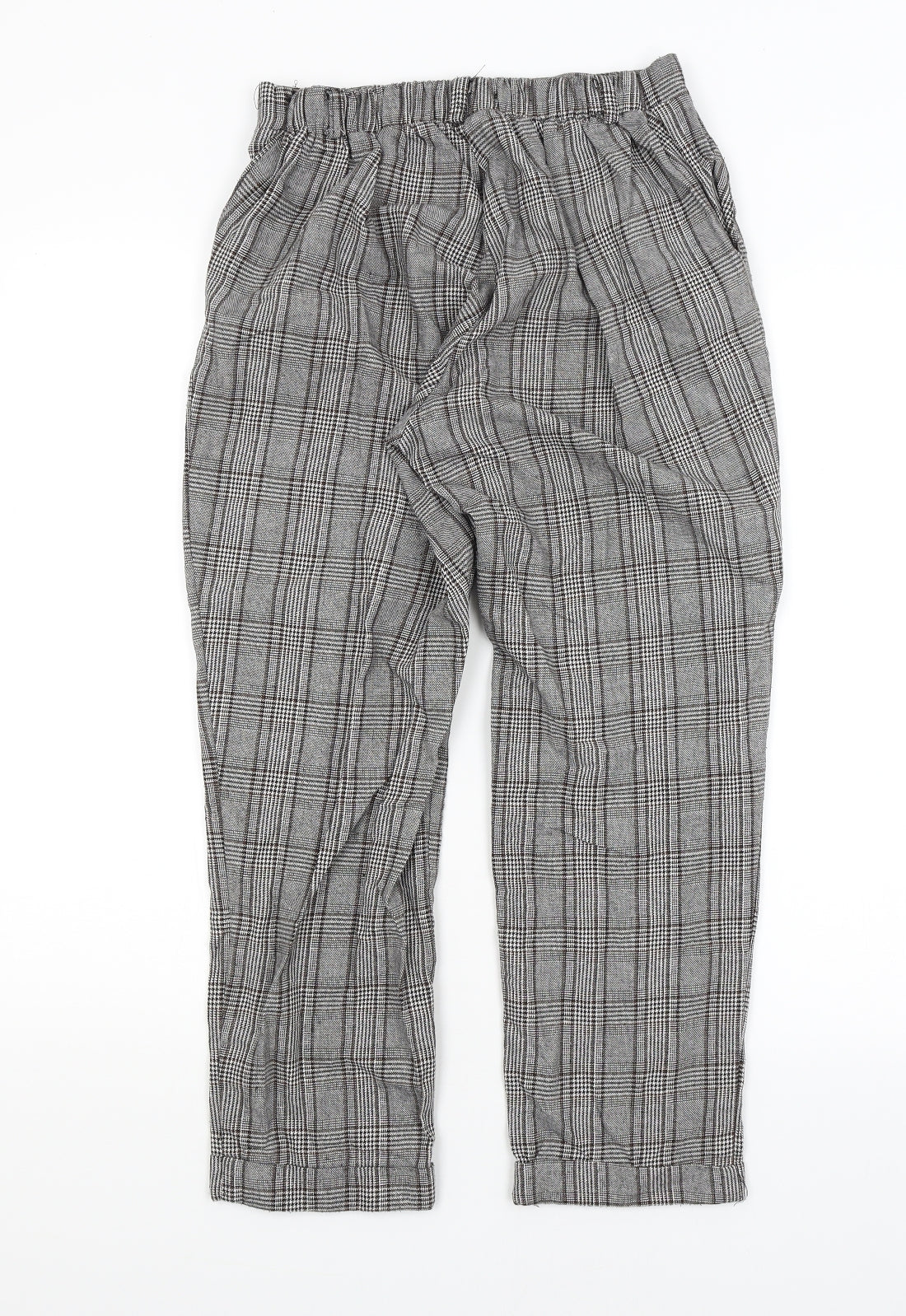 RT Womens Grey Plaid  Trousers  Size 6 L24 in