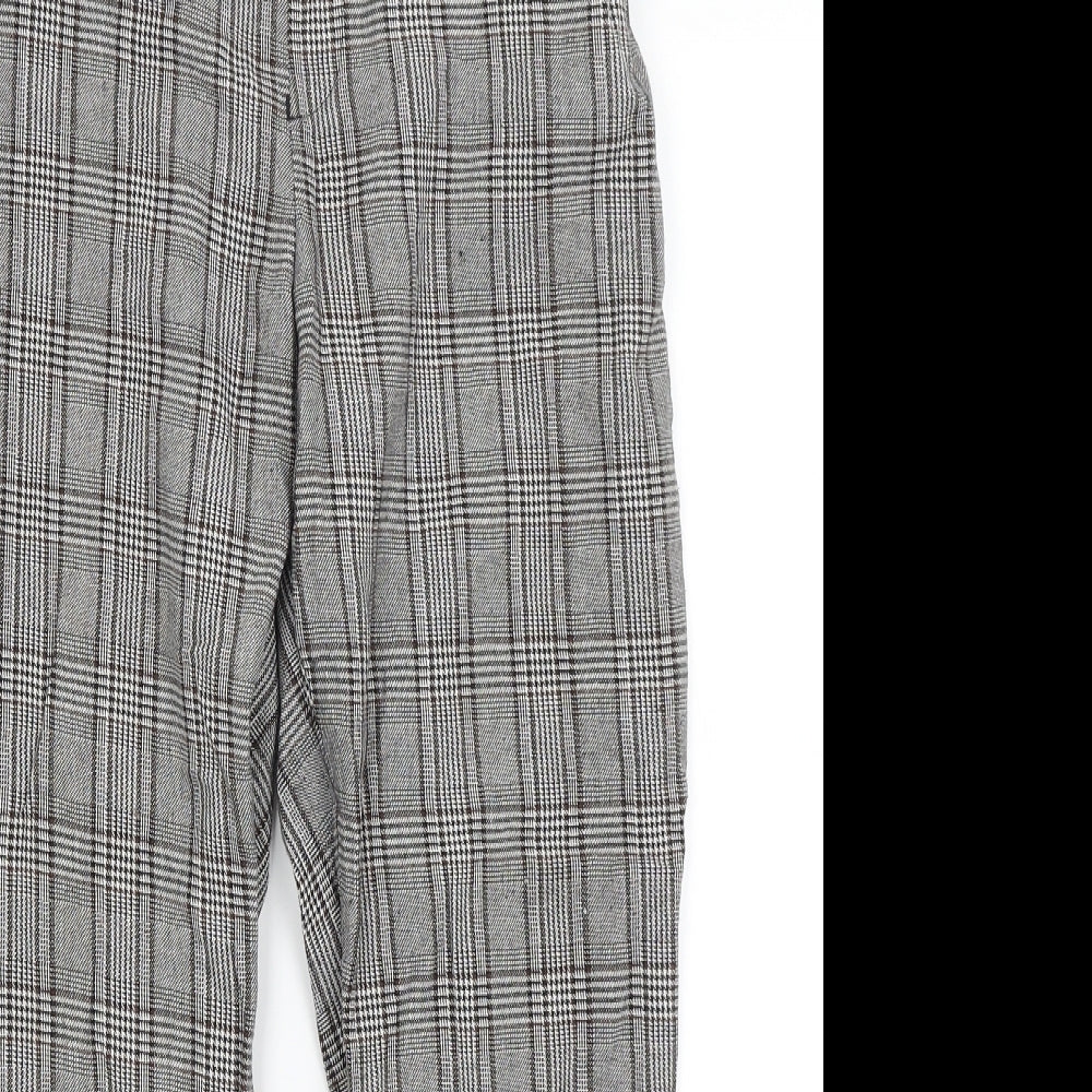 RT Womens Grey Plaid  Trousers  Size 6 L24 in