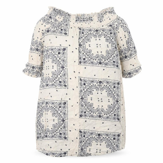 F&F Womens Ivory Paisley  Tunic T-Shirt Size 6