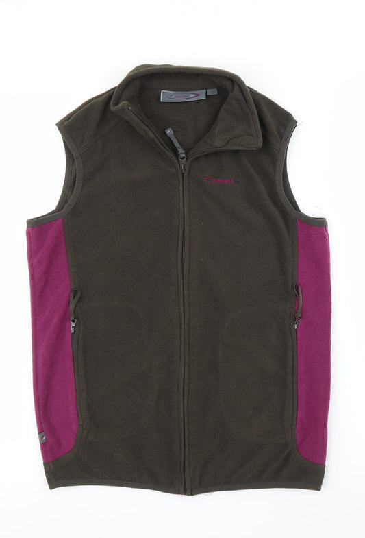 Mountain Life Womens Brown   Full Zip Jumper Size 8