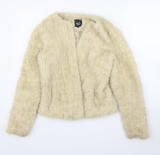 New Look Girls Ivory   Overcoat Coatigan Size 14 Years