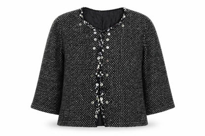 Per Una Womens Black   Jacket Coat Size XL