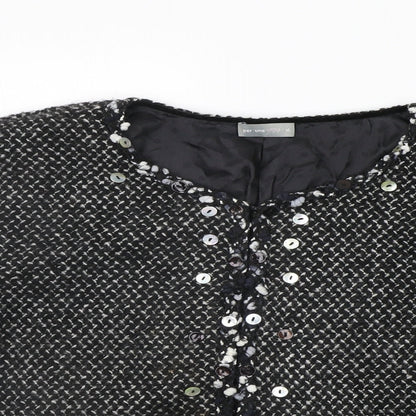 Per Una Womens Black   Jacket Coat Size XL