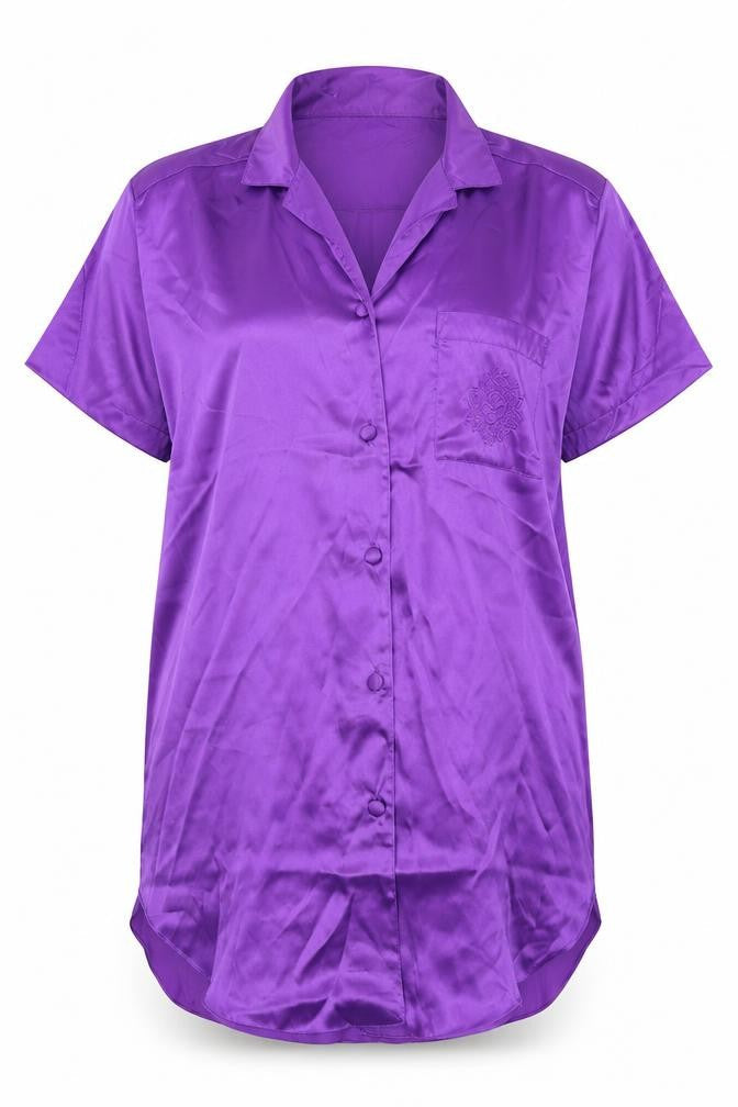 wild orchid Womens Purple   Basic Button-Up Size 12