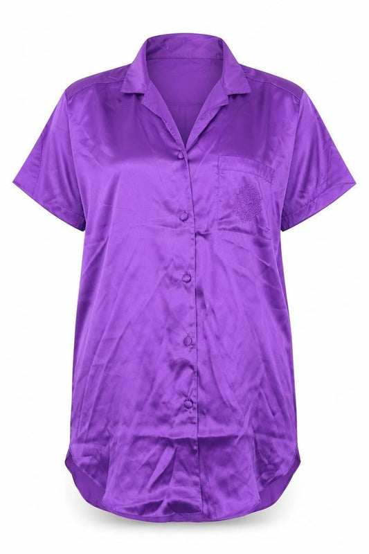 wild orchid Womens Purple   Basic Button-Up Size 12