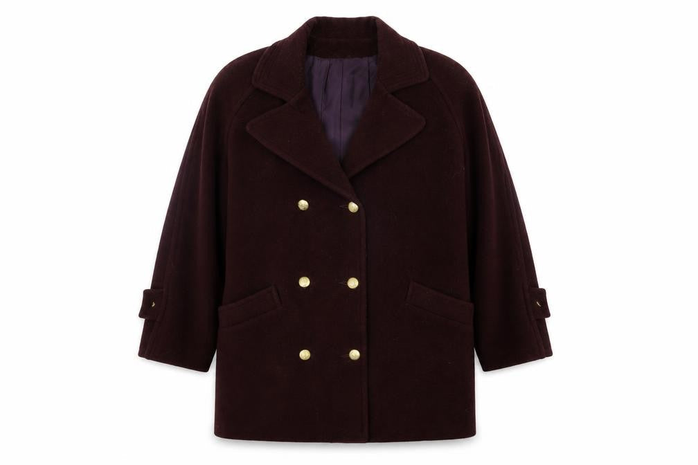 DAVID BARRY Womens Purple   Jacket Coat Size 12