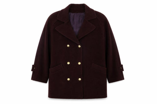 David Barry Womens Purple   Jacket Coat Size 12