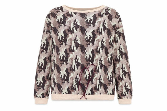 Next Womens Pink Geometric  Pullover Jumper Size 14