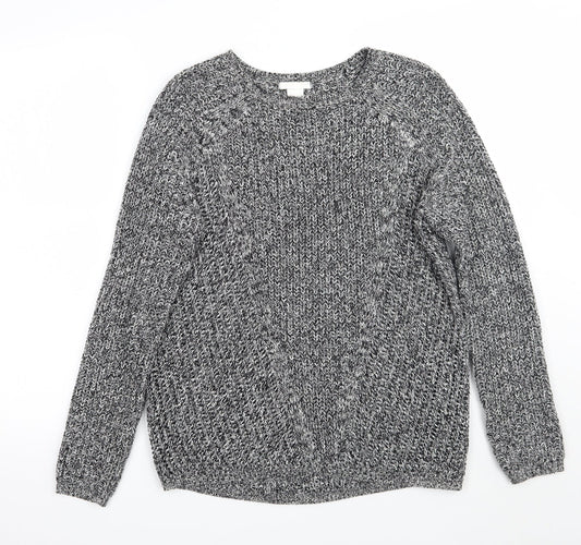 H&M Womens Grey   Pullover Jumper Size S