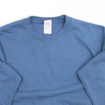 Preloved Gildan Mens Blue   Pullover Jumper Size M - Detail