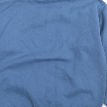 Preloved Gildan Mens Blue   Pullover Jumper Size M - Label