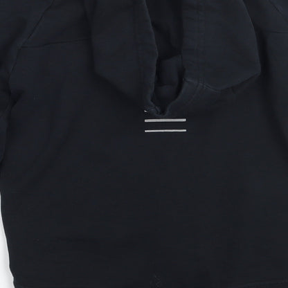 Brand and care label for Next girls’ black jacket coat, size 7, years