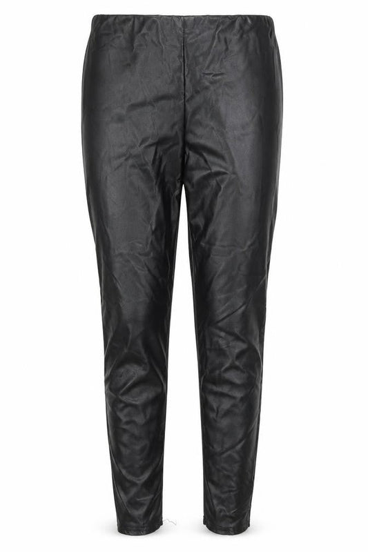 PRETTYLITTLETHING Womens Black  Ramie Capri Leggings Size 6 L27 in