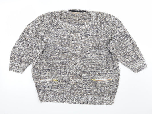 Soon Womens Grey   Pullover Jumper Size 18