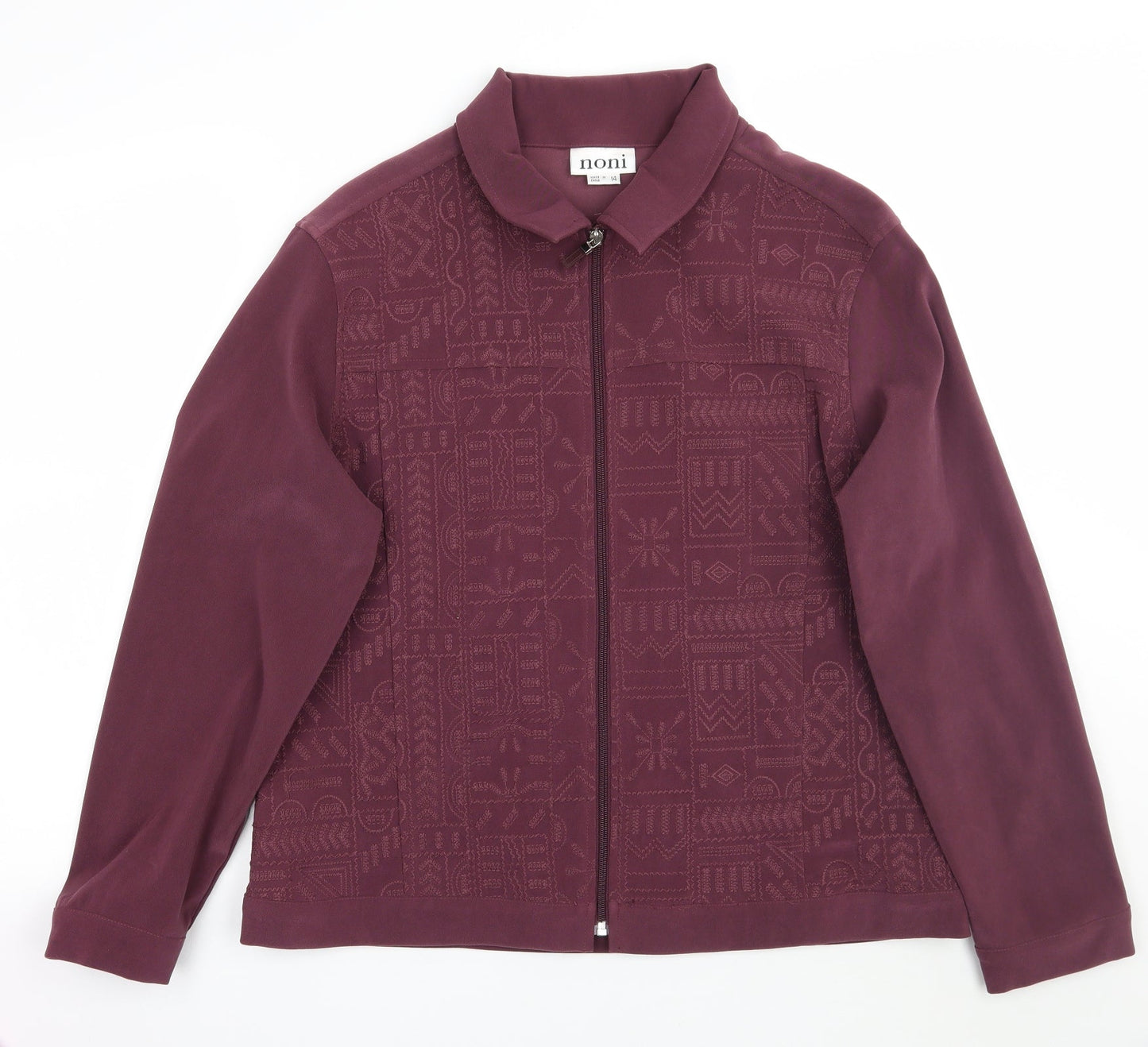 Noni Womens Purple   Jacket Coat Size 14