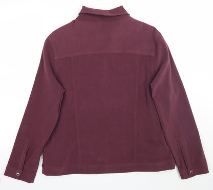 Preloved Noni Womens Purple   Jacket Coat Size 14 - Back