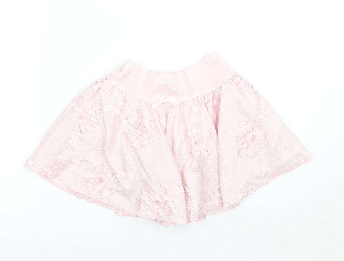 Adams Girls Pink Floral  A-Line Skirt Size 2 Years