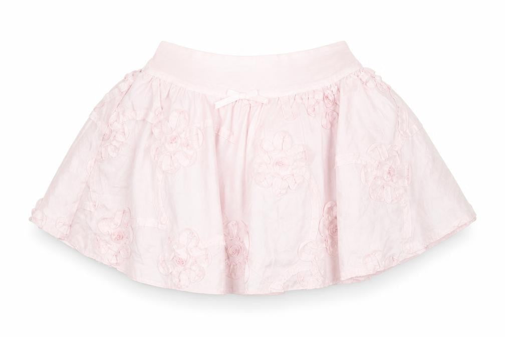 Adams Girls Pink Floral  A-Line Skirt Size 2 Years