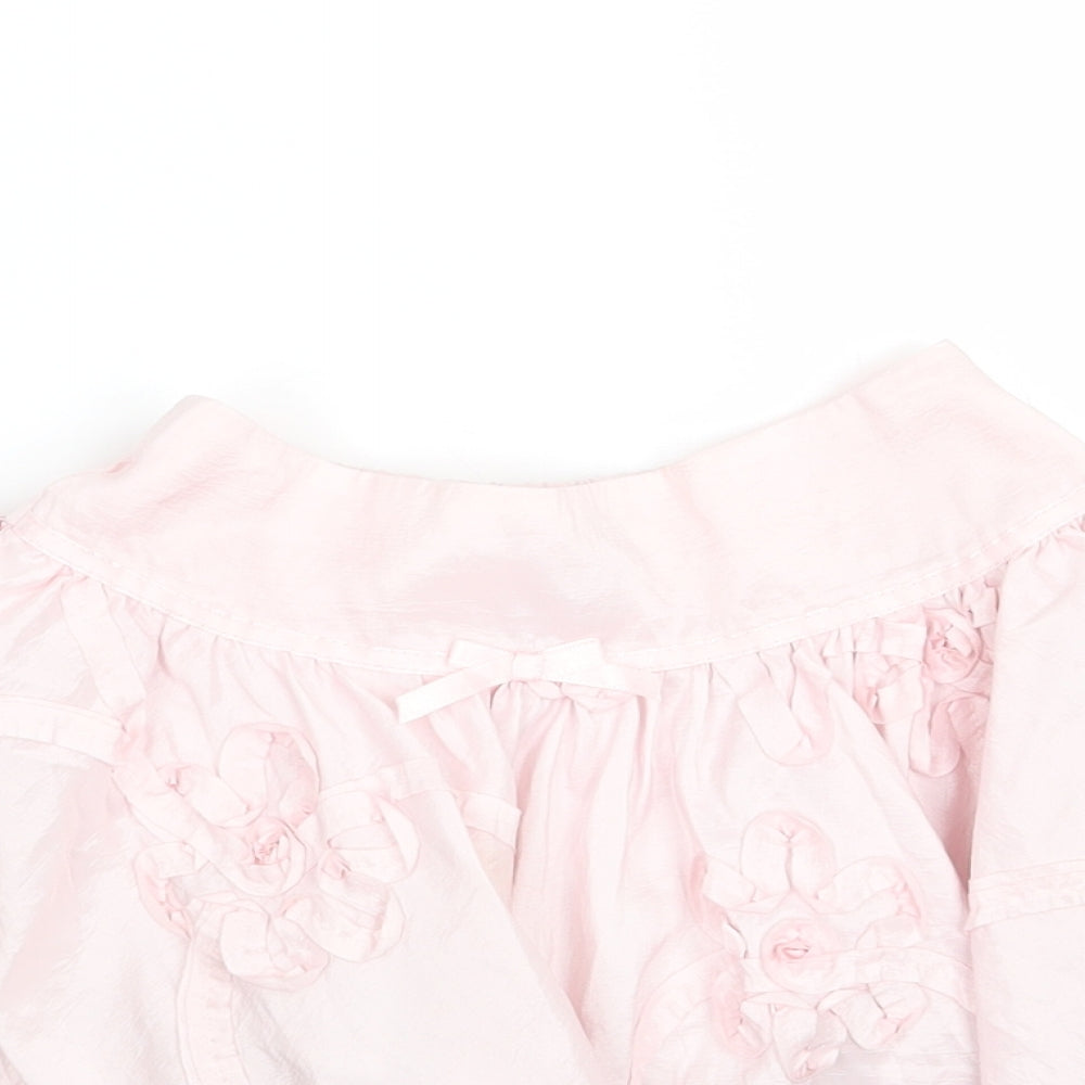 Adams Girls Pink Floral  A-Line Skirt Size 2 Years