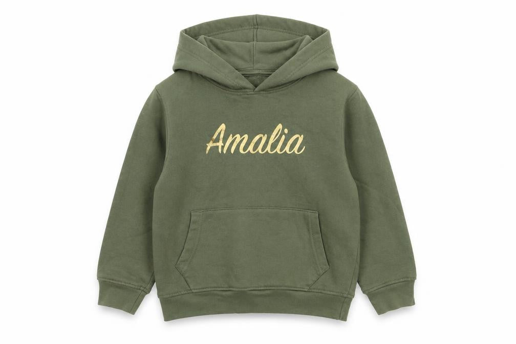 Preworn Girls Green   Pullover Hoodie Size 4-5 Years