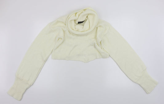 PRETTYLITTLETHING  Womens Ivory   Pullover Jumper Size M
