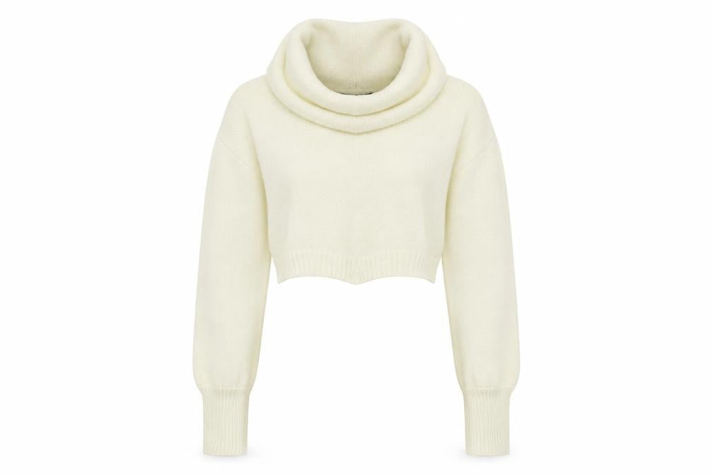 PRETTYLITTLETHING Womens Ivory   Pullover Jumper Size M