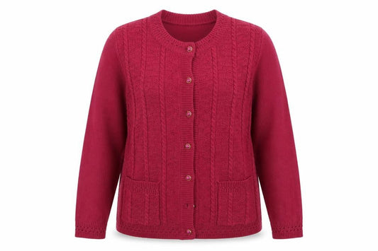Bonmarché Womens Pink Cardigan Jumper Size M