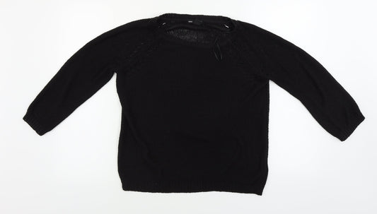 H&M  Womens Black   Pullover Jumper Size S