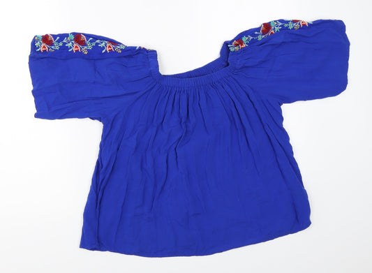 Atmosphere Womens Blue   Basic Blouse Size 10