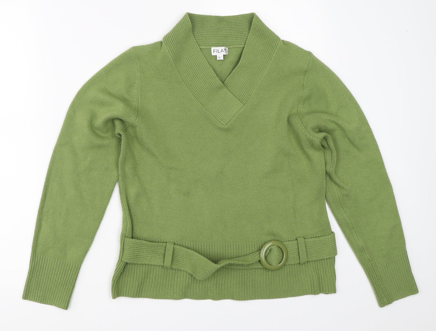 Filati Womens Green   Pullover Jumper Size L