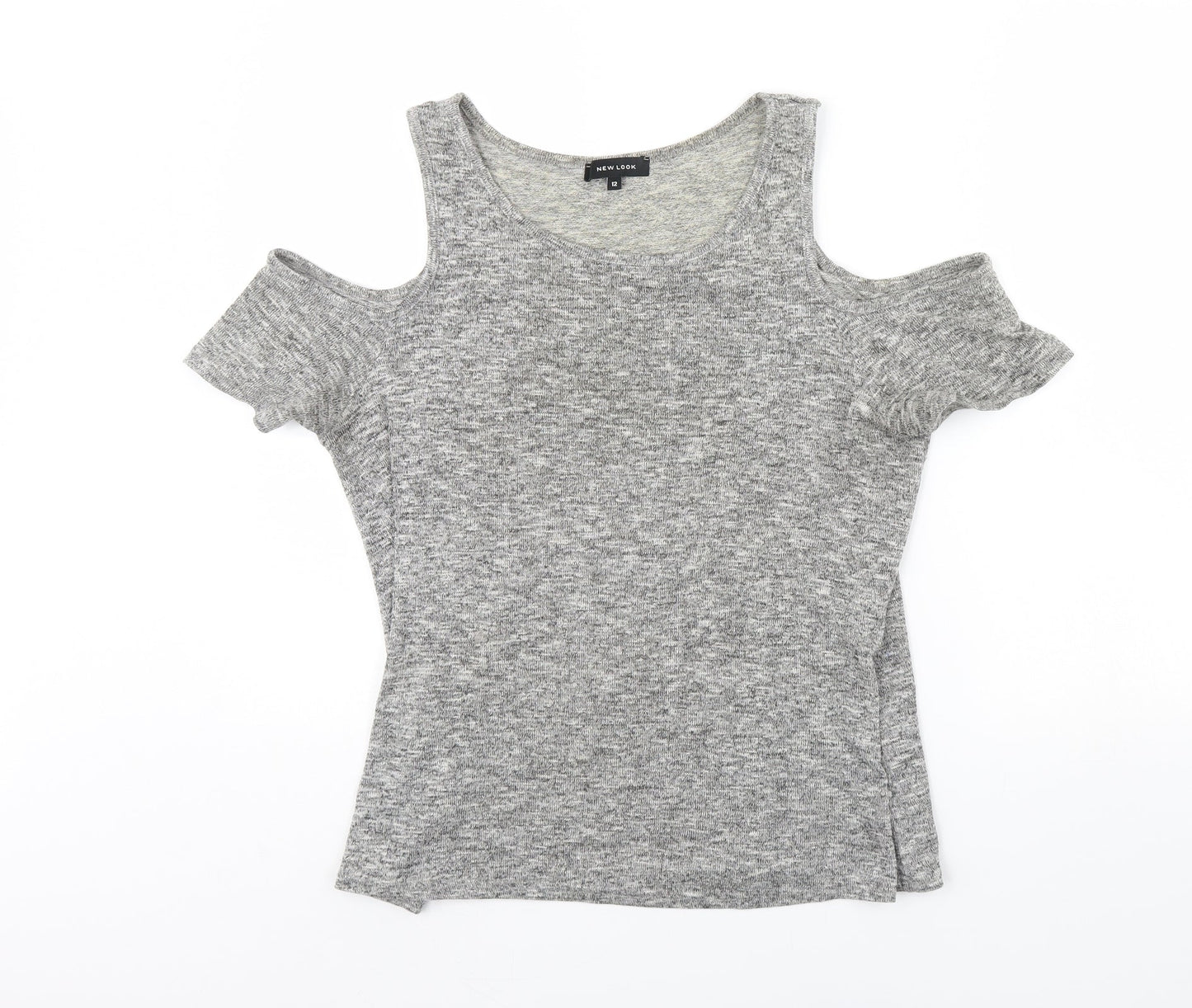 New Look Womens Grey   Basic Blouse Size 12