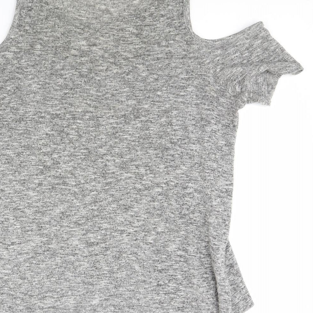 New Look Womens Grey   Basic Blouse Size 12