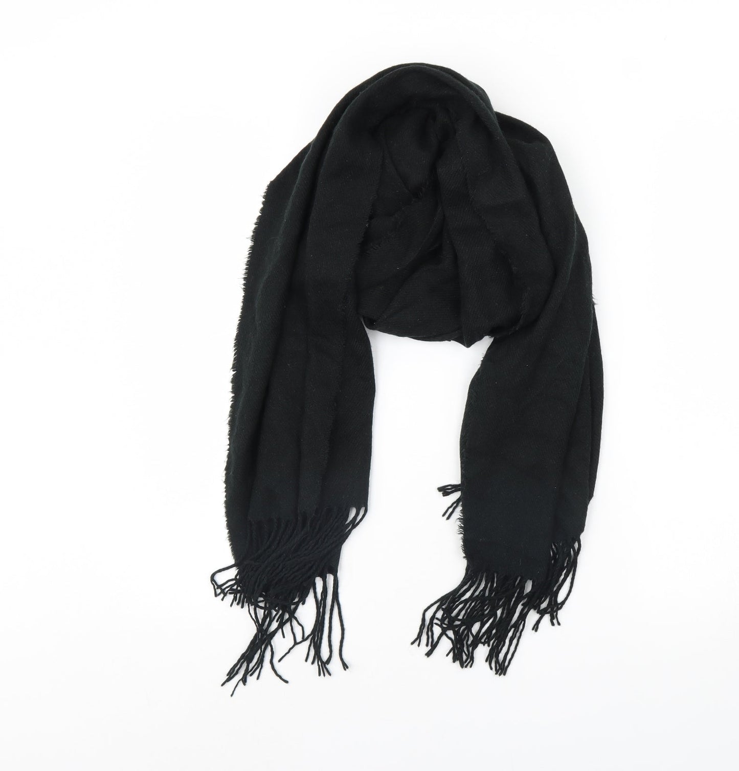 Preworn Womens Black    Scarf