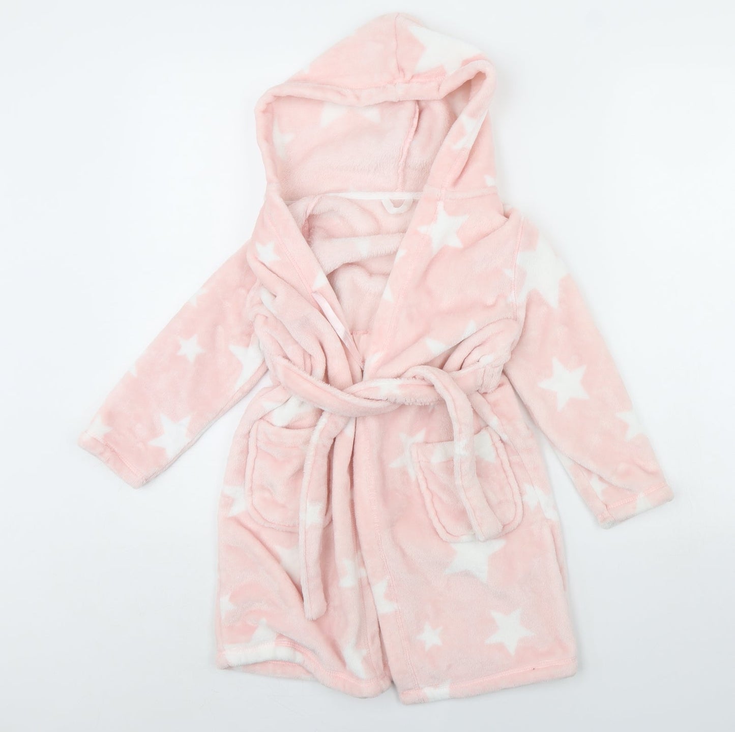 m&s Girls Pink Spotted  Cami Robe Size 5 Years