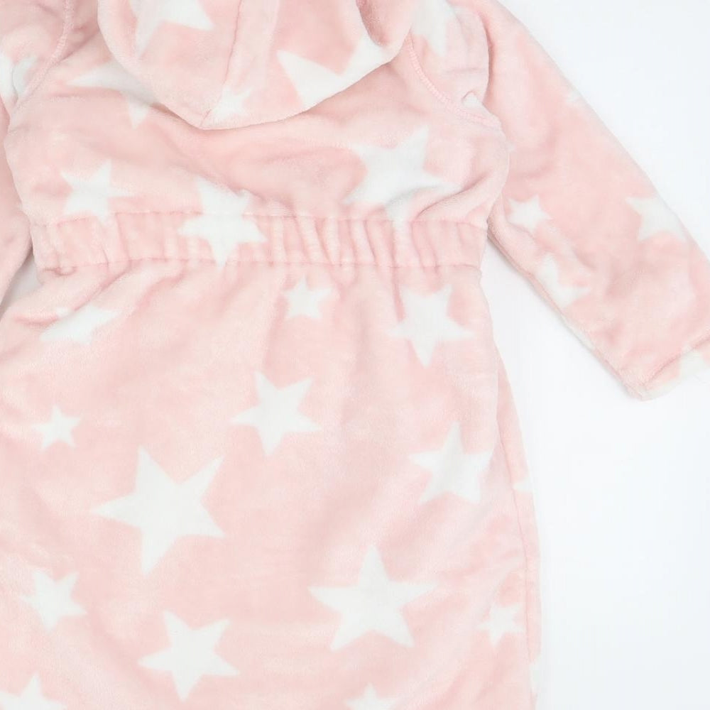 m&s Girls Pink Spotted  Cami Robe Size 5 Years