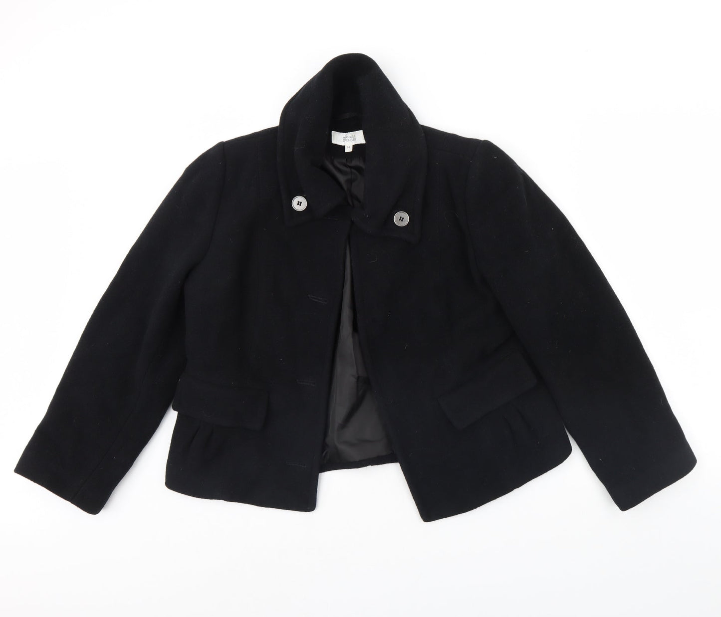 M&S Womens Black   Jacket  Size 14