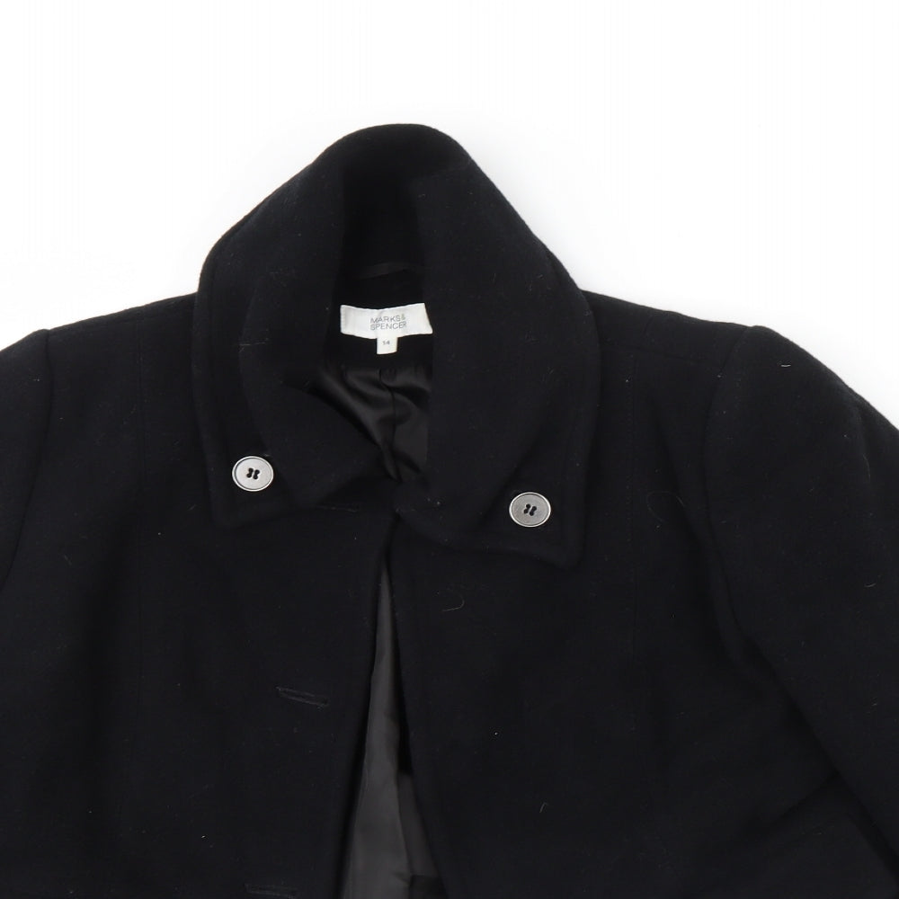 M&S Womens Black   Jacket  Size 14