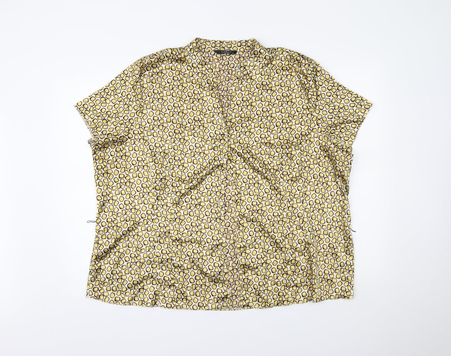 BM Womens Gold Polka Dot  Top Pyjama Top Size 24