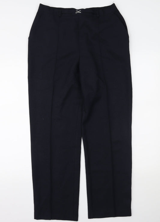 Marks and Spencer Womens Blue   Trousers  Size 14 L27 in