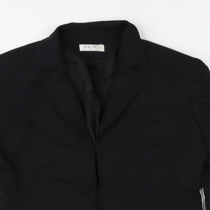 Preloved ekol Womens Black   Jacket Blazer Size 42 - Detail