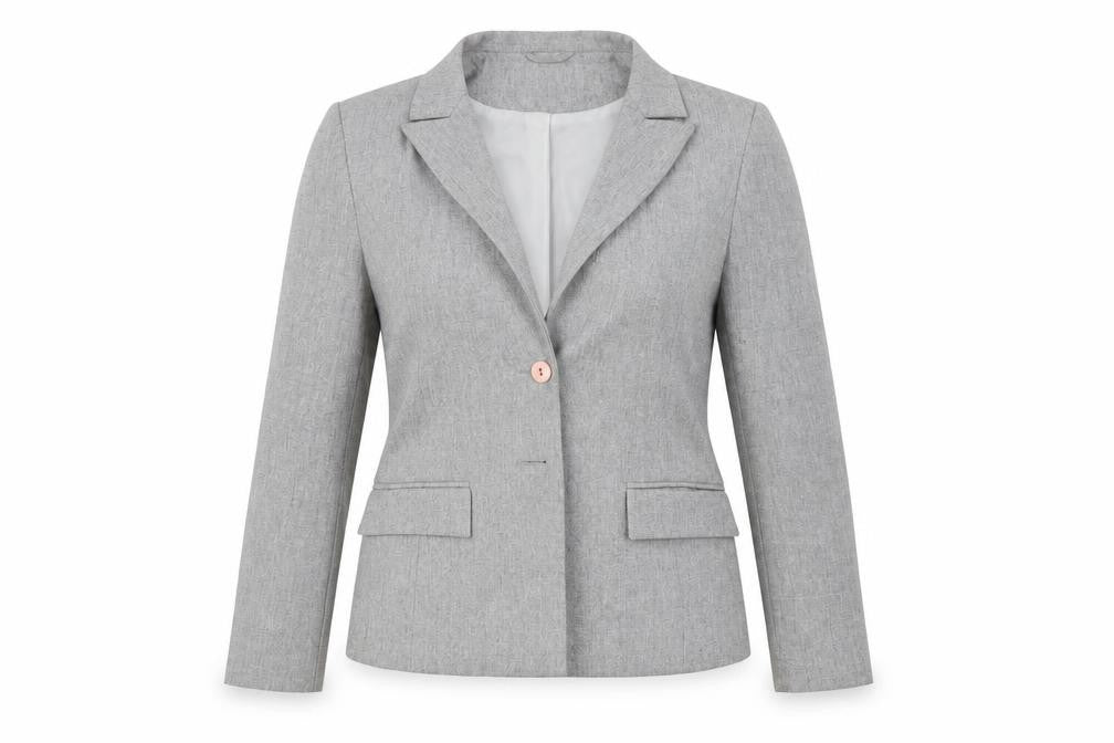 Misha Brown Womens Grey   Jacket Blazer Size 12