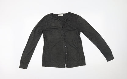BHS Womens Grey   Cardigan Jumper Size 10